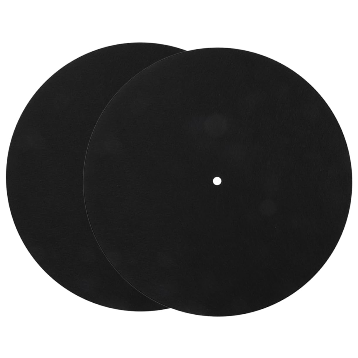HEMOTON 2Pcs Turntable Felt Mat Static Pad for Vinyl Record Players Shock Absorption Vibration Reduction Essential Music Supplies for Sound Quality