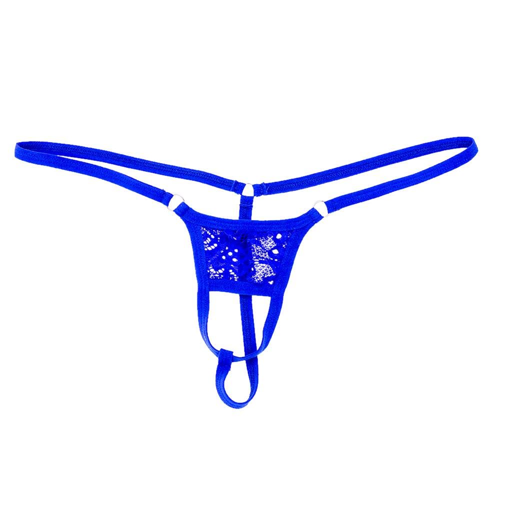 Men's Open Front Breathable G-String Underwear Pouch Brief Thong Blue|Clothing Shoes & Accessories | Mens Clothing | Underwear-image-32
