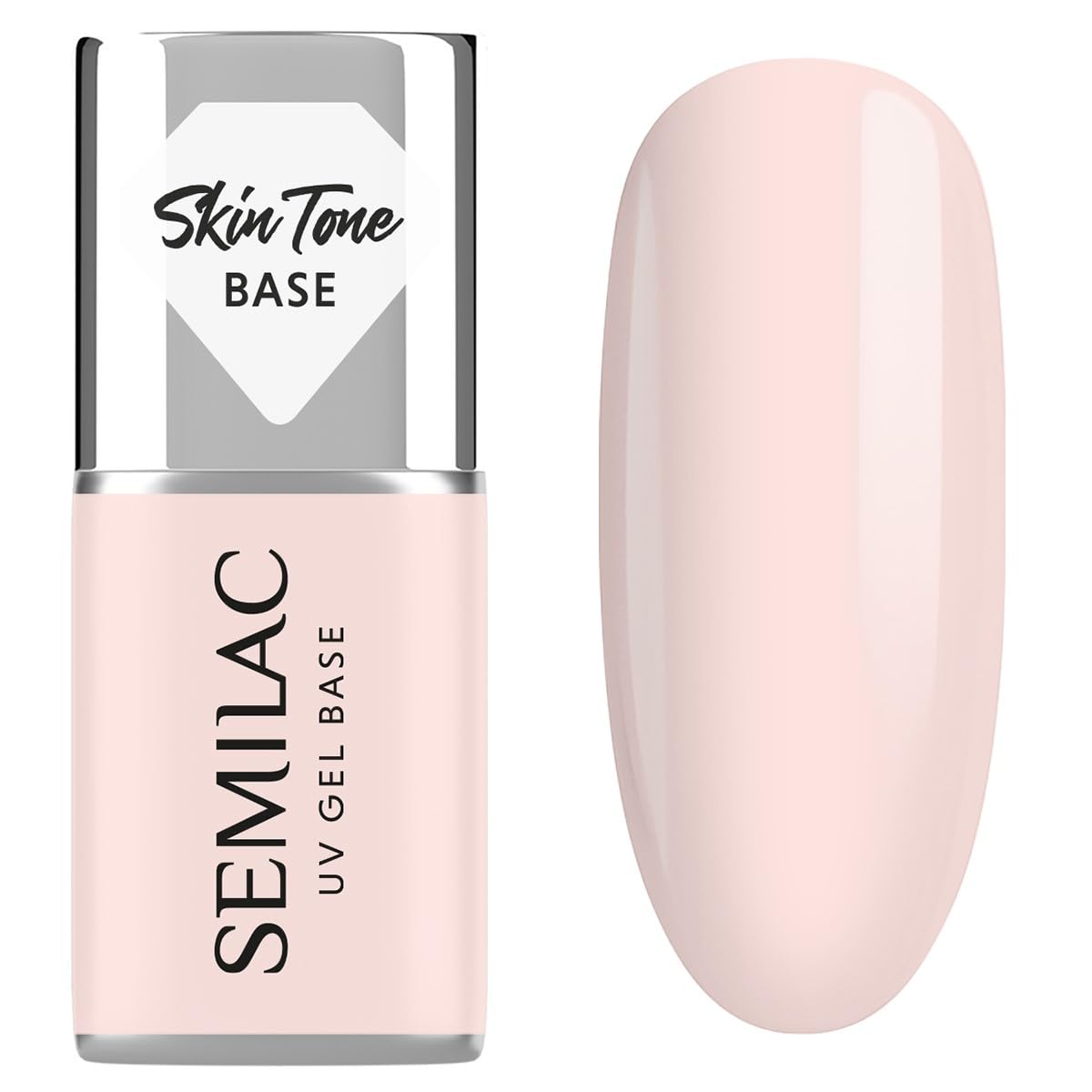 Semilac Baza do Lakierów Hybrydowych Skin Tone Cover Base Rose Beige 7 ml