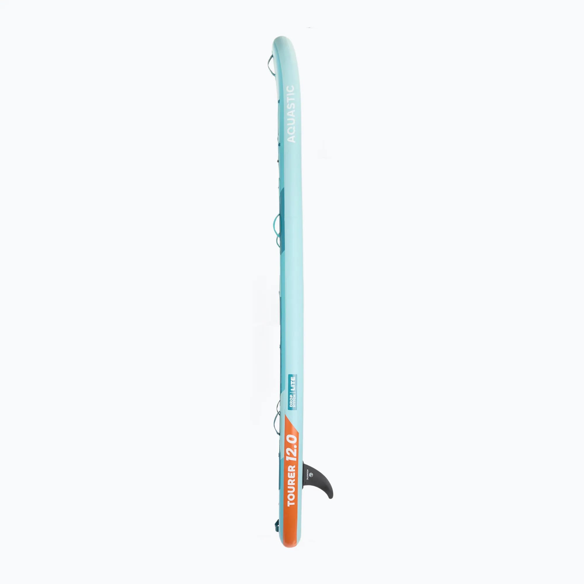 AQUASTIC Tourer 12'0 SUP Board zielona – stabilna, uniwersalna deska dla dwóch osób, rodziny i wiosłowania w czasie wolnym