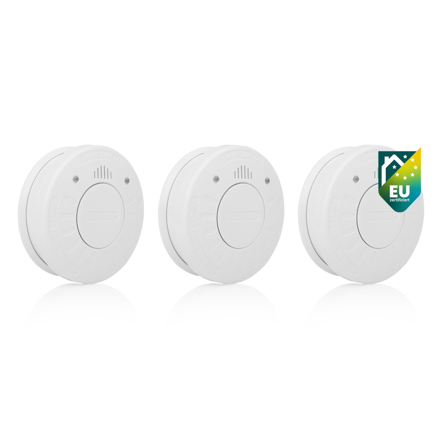 Smartwares 3er-Set Rauchmelder - 85 DB - Optischer Sensor - 10-Jahres-Batterie - Q-Label - FSM-12503