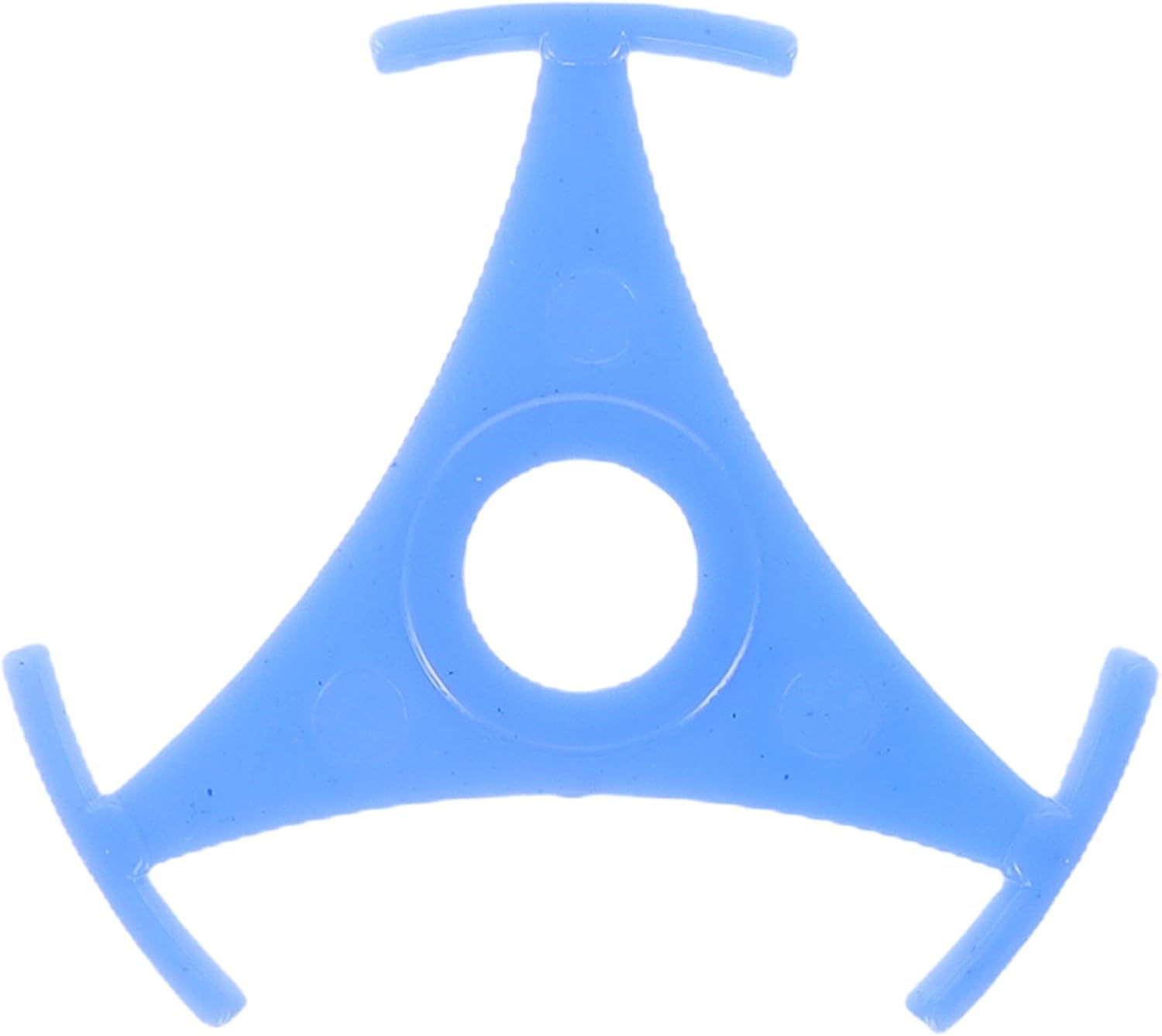 Blue Plastic Triangle Record Adapter for Turntables and Vinyl Records