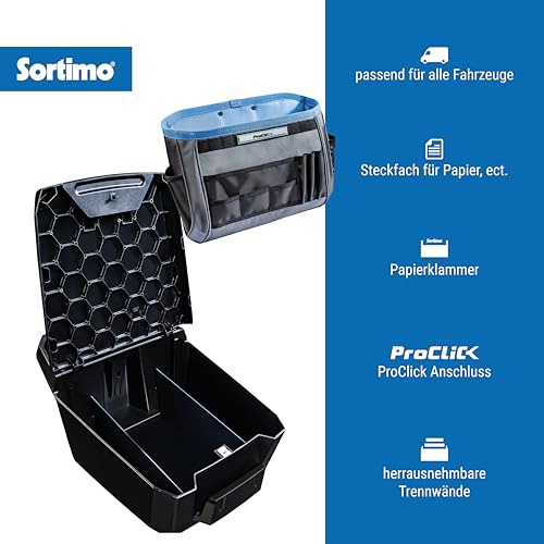 Sortimo AutoAssistent + Office Organizer - Set, Schwarz/Blau/Grau