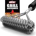 GRILLART Grill Brush Bristle Free & Wire Combined BBQ Brush - Safe & Efficient Grill Cleaning Brush- 18" Grill Cleaner Brush for Gas/Porcelain/Charbroil Grates - BBQ Accessories Gifts for Men