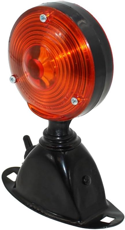 Light Assembly - 12V Safety Flasher w/Switch Round Fits Ford 4100 2600 4600 2810 7600 3500 2310 4000 4140 6700 2110 2120 3910 3600 2000 4610 5600 3610 7700 4110 6600 2610 7000 335 5000 3000 2910