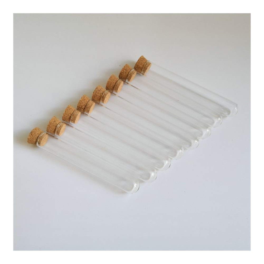 Probówki szklane probówki, 15x100mm 20 sztuk/paczka, z korkami materiały laboratoryjne, szkolne laboratorium ogólne