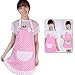 quanjucheer Delantal De Lunares De Algodón Princesa Delantal De Tela Delantal Coreano Mujeres Puntos Algodón Sin Mangas Niños Cocina Delantal Protector De Cocina Con Bolsillo Rosado SNone