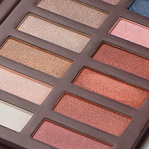 Luxaza Neutral Nudes Makeup Eyeshadow Palette Brown Metallic, Warm Natural Bronze Copper Pearl Shimmer Satin Eye Shadow, Highly Pigmented Makeup Palette #TOP7