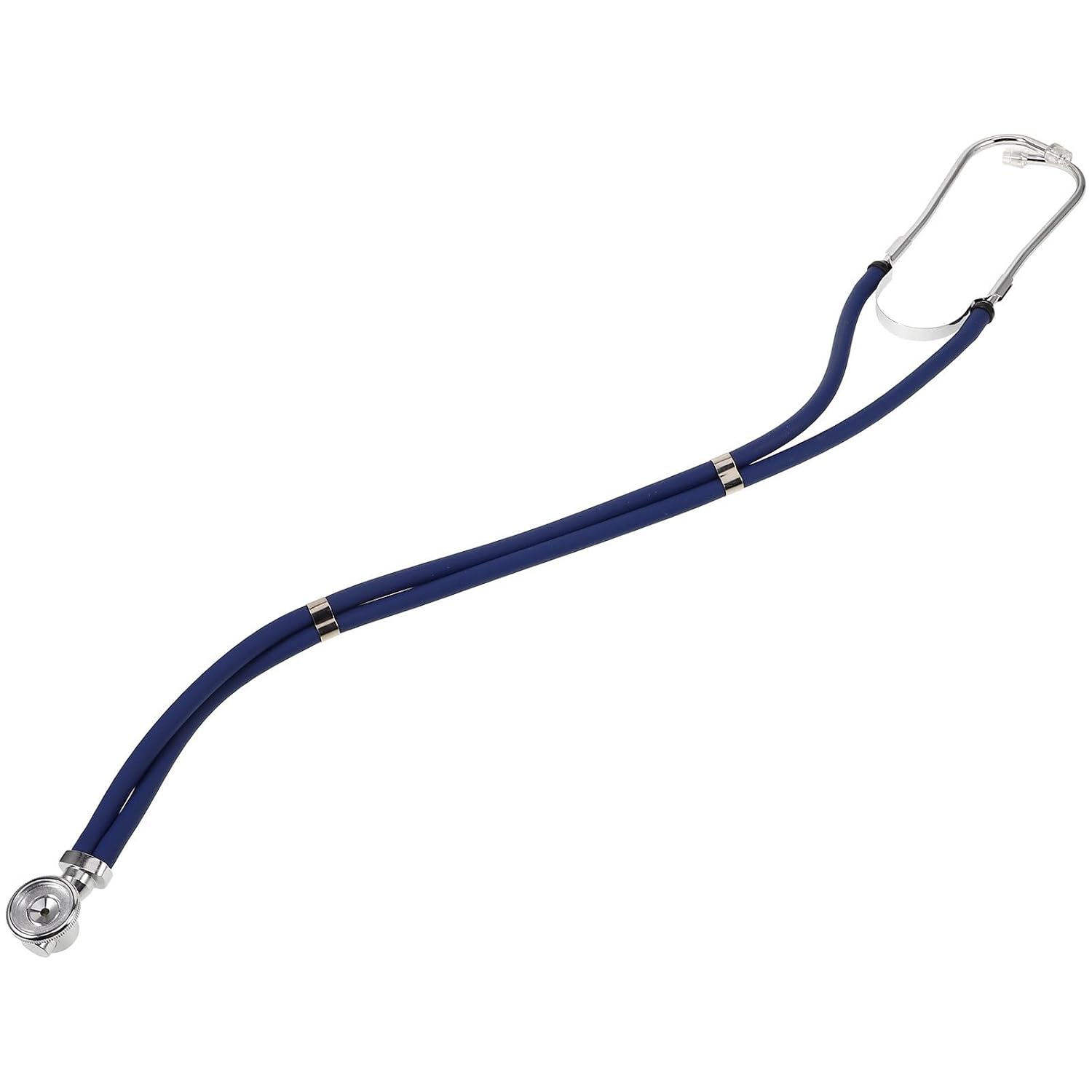 Veterinary Stethoscope Stainless Steel and Rubber Construction for Farm Use with Dual Tube Design, Lightweight and Sturdy for Veterinary Diagnostics Suitable for Sheep and Cows