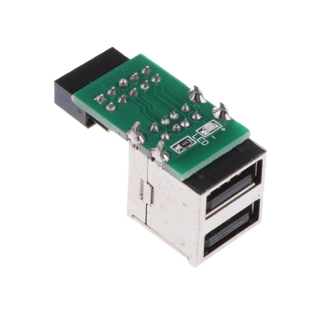 Club Bollywood®9Pin Motherboard to Double Layer 2Port Usb2.0 Female Internal Header Adapter| Computer Cables & Connectors |• Computers/Tablets & Networking|1X 9Pin to Usb2.0 Adapter Card-picture-22