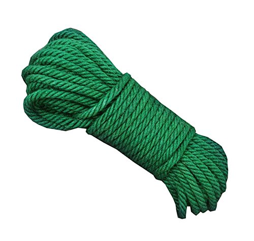 Corda for bondage, corda da giardino, corda di canapa colorata (8 mm), 20 metri (65 piedi) for regalo di decorazione fai da te,E