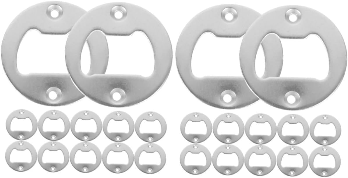 ARTIBETTER 2sets Bottle Opener Inserts Beer Opener Hardware Kit with Screws Screwdriver Accessories Easy Installation Portability