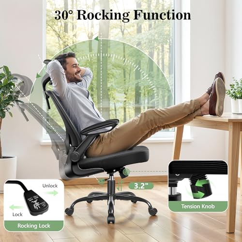 Image of Ergonomic Office Chair, Breathable Mesh Desk Chair for Home Office, 8 Pack