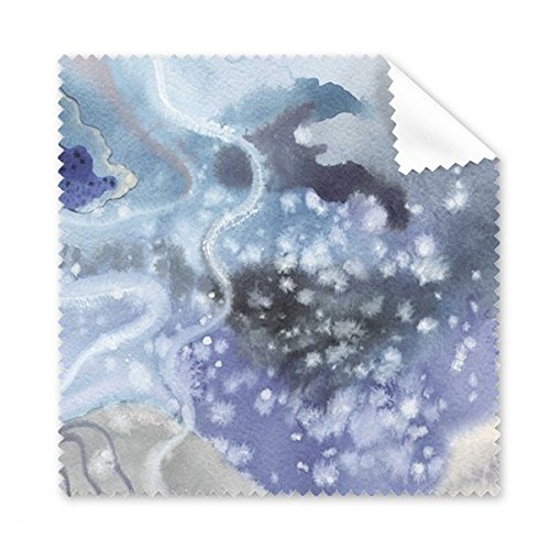 Chiffon de nettoyage écran et lunettes anti-traces au motif aquarelle ombrage