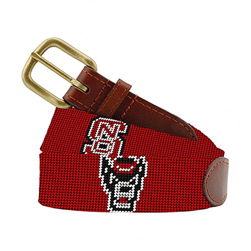 NC State Wolfy Needlepoint Belt by Smathers & Branson
