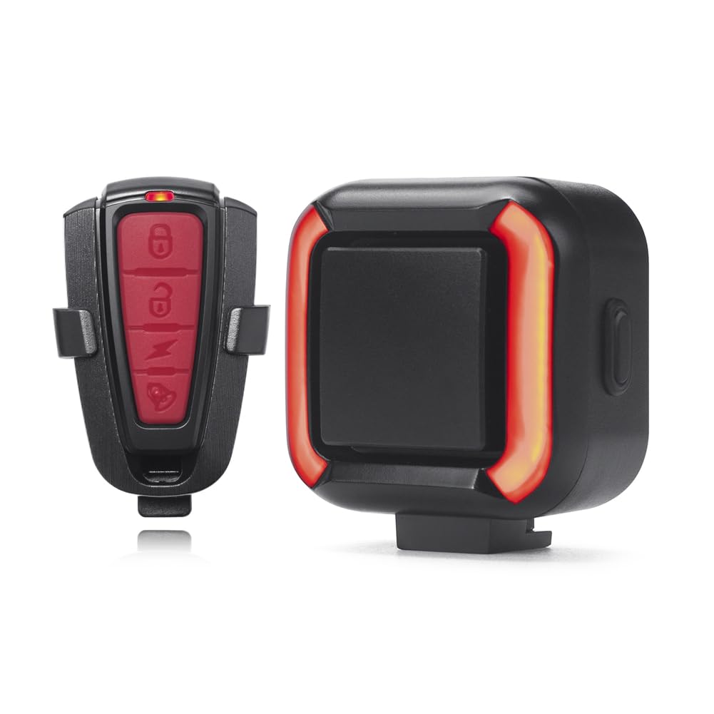 Lobamop Bicycle Anti-Theft Alarm+Tail Light Vibration Alarm IPX5 Waterproof 120dB Bike Motorcycle Alarm Security Protection