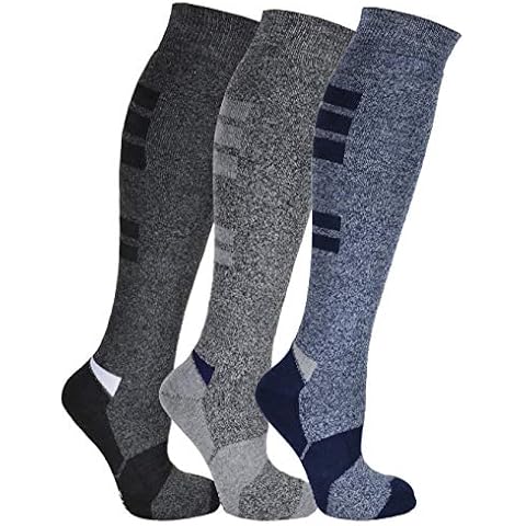 Frostfighter Herren Thermo Kniestrümpfe (4x Paar) Winter Ski Vollfrottee Innenfutter (43-46) Cover