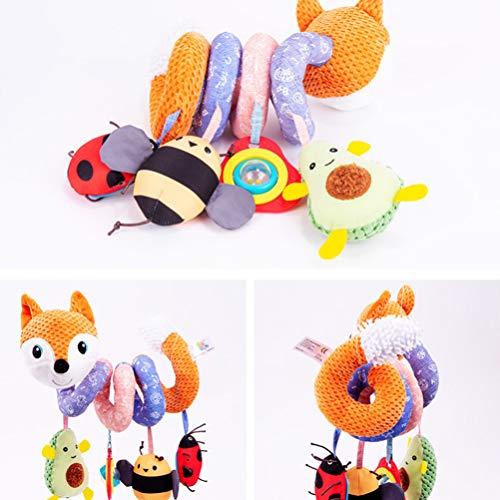 TOYANDONA Berços de música para bebês, decorações para pendurar, carrinho de bebê em espiral, brinqu