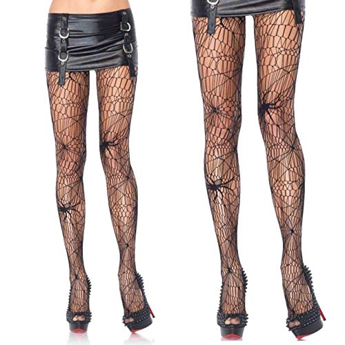 Women Pantyhose Stockings, Airlxf Halloween Black Spiderweb Tights Black Lace Spider Web Pantyhose Fishnet Stockings Pantyhose Tights for Women2