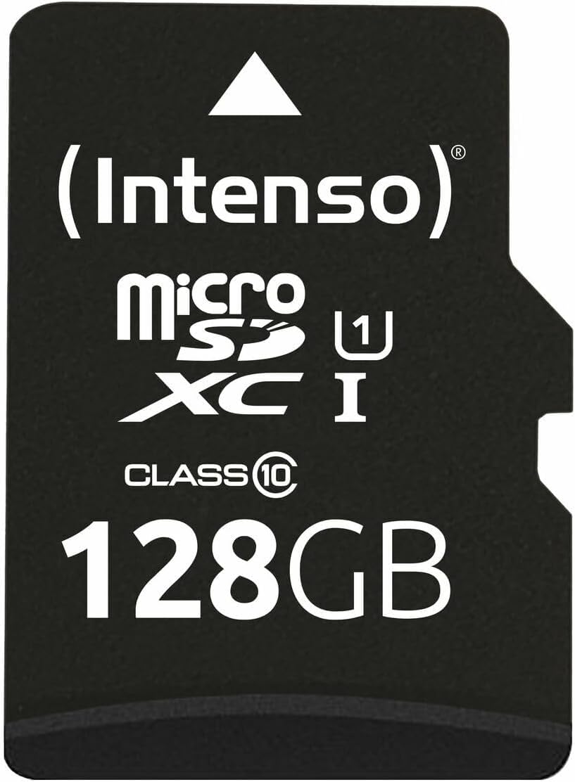 Intenso Premium Microsdxc Memory Card INCL. SD Adapter, Class 10 UHS-I, 128 GB, Black