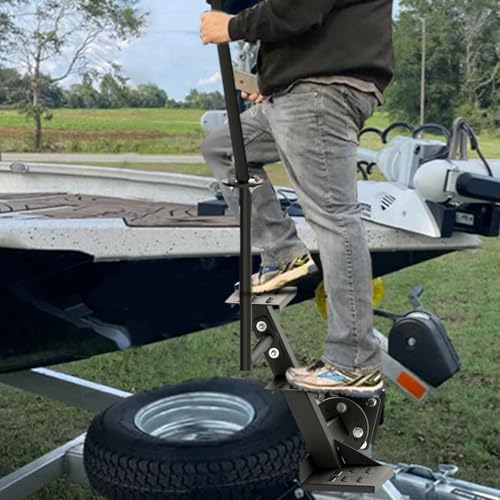 DITKOK Adjustable Boat Trailer Steps 3 Steps, Boat Steps for Trailer with Anti-Slip Steps, for Side Mount and Winch Post Mount, with Adjustable Handrail by DITKOK - Image 5