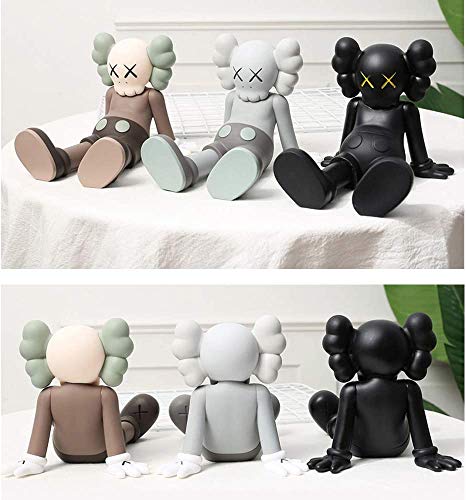 MATECam KAWS - Action figure giocattolo da collezione, modello KAWS, 15,2 cm, 15 cm, colore: grigio