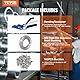 VEVOR Banding-Umreifungsset mit Umreifungsspanner, 30 m Länge 304-Edelstahlband, 100 Metalldichtungen, Palettenverpackungs-Umreifungsband-Banding-Set, Banding-Verpackungsband zum Verpacken