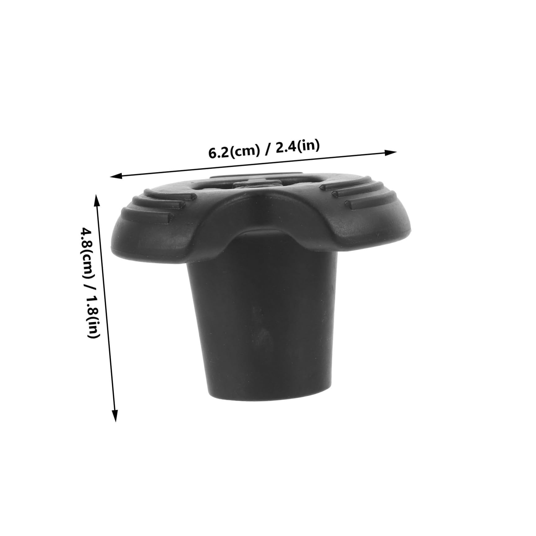 Mipcase Punte Antiscivolo per Bastoni da Trekking 19Mm Copripiedi in Gomma 8 Pezzi Assorbimento Urti Accessori Sostitutivi per Stampelle e Bastoncini da Escursionismo Stabilità su