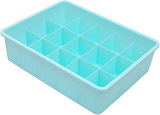15 Cell Underwear Storage Box Organizer Multifunctional Drawer Divider for Socks Underwear Shorts Travel Home PP Plastic 31 x 24 x 8cm