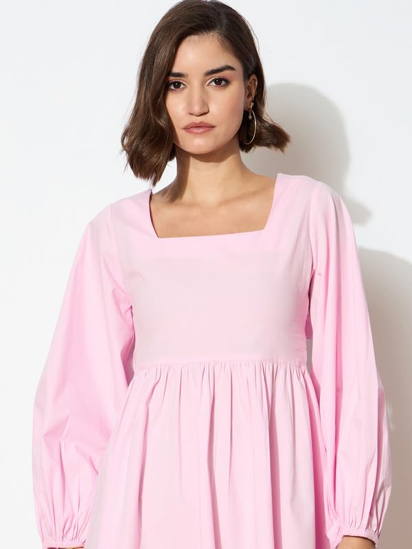 Image of barcino Black Poplin Back Tie Knot Dress