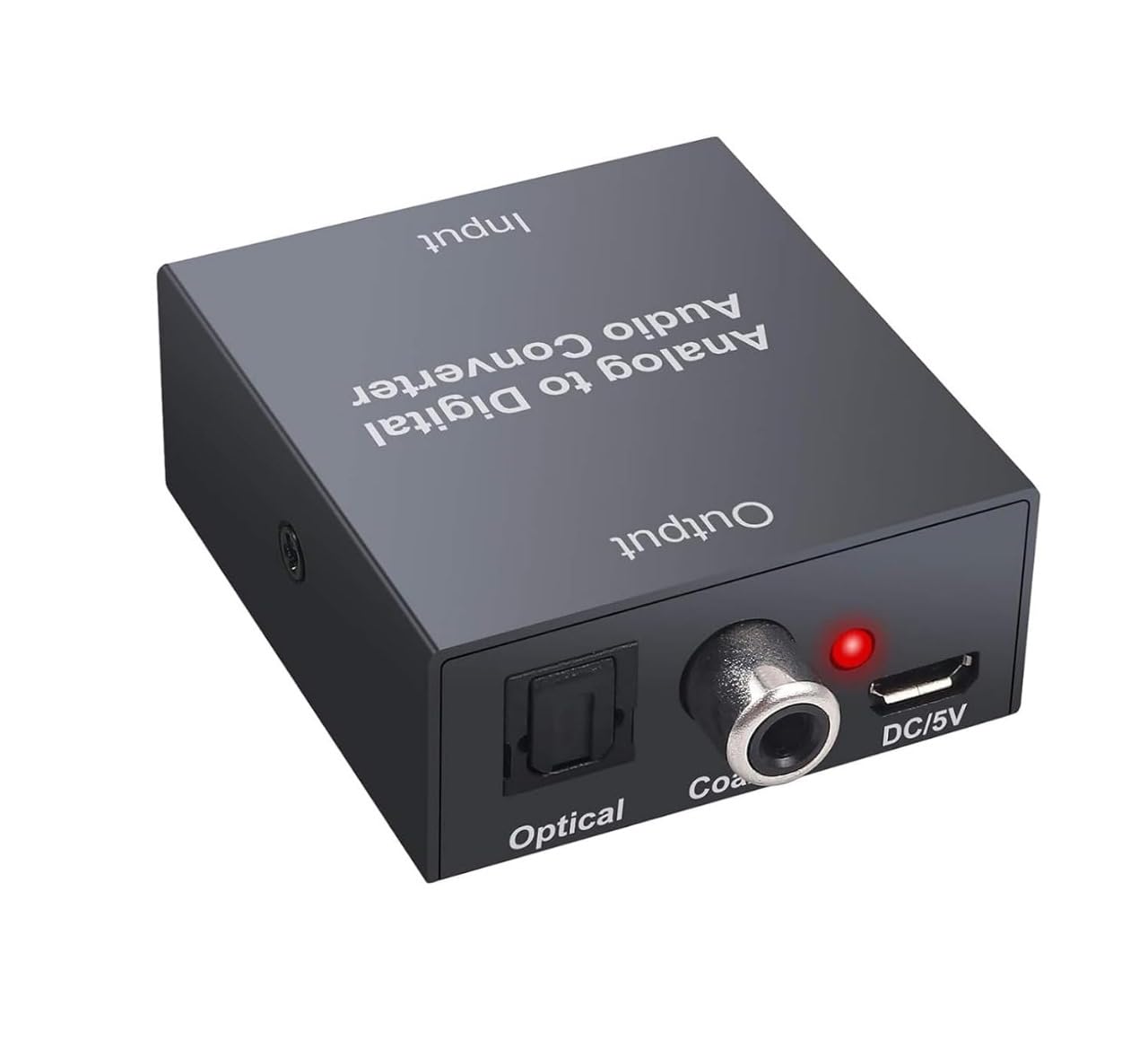 Tobo Analog to Digital Audio Converter, RCA (L/R) to Optical Toslink Coaxial Adapter, 3.5mm AUX Jack to Toslink Coaxial Optical Connector for PS3 PS4 DVD HDTV Home Cinema Systems TD-1177H