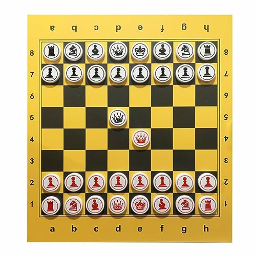 Jeu d'échecs mural en tissu 80x90 cm éducatif avec rangement intégré