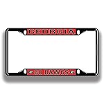 Elite Fan Shop Georgia Bulldogs License Plate Frame Black