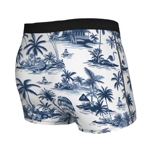 Men's Underwear Vintage Hawaiian Scene Boxer Briefs Breathable Comfortable2