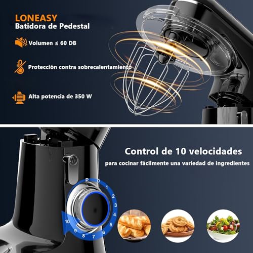 Batidoras Y Mezcladoras, Kitchen batidora pedestal Marca LONEASY (3)