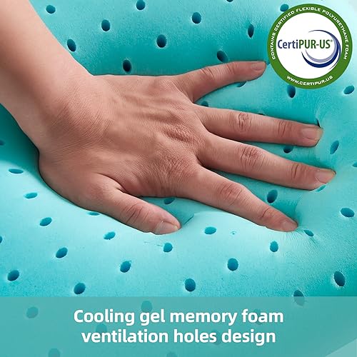 NOFFA-Oreiller-Rafraichissant-Pillow-Oreiller-Ergonomique-Cervical-40x60-Ice-Silk-Oreiller-Memoire-de-Forme-Plat-pour-Les-Dormeurs-Lateraux-avec-Housse-Double-Face