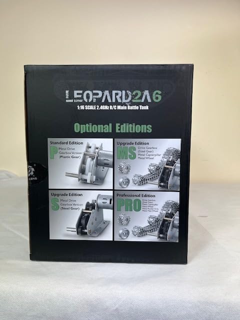 HENG LONG RC czołg Leopard 2A6 Flecktarn 1:16 BB + funkcja strzelania IR V6 2,4 GHz