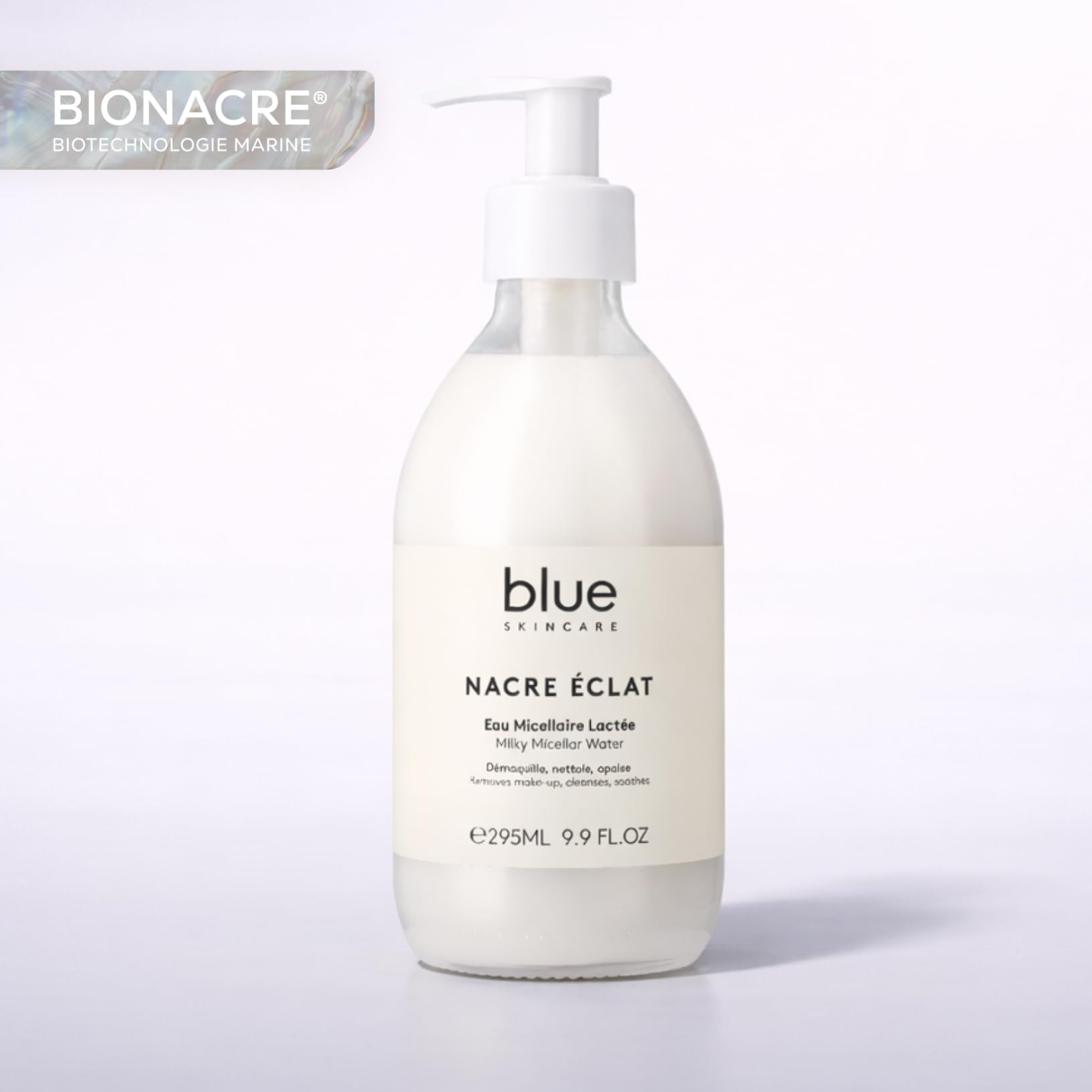 Eau Micellaire Lactée | Élimine maquillage & impuretés | Démaquille, nettoie & apaise | Enrichi en BIONACRE® | 98% d'ingrédients d'origine naturelle | 295 ml