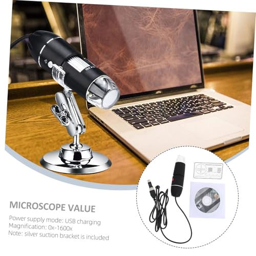 Microscope numérique portable USB HD en ABS et alliage pour labo - 3