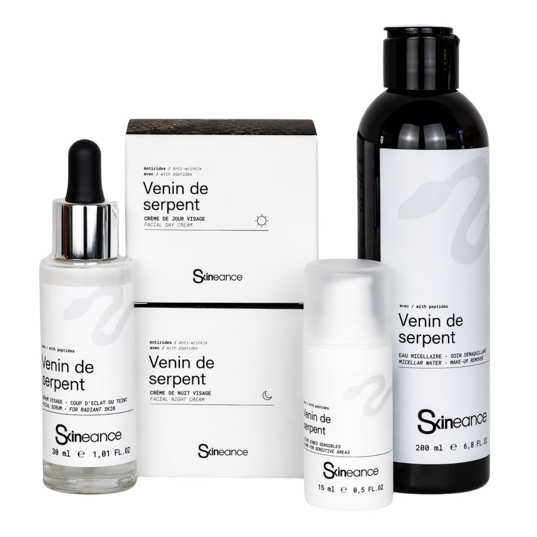 SKINEANCE - The Syn-Ake 5-Product Ritual - Ingredienti anti-età - Riduce le rughe d'espressione, le borse e le occhiaie