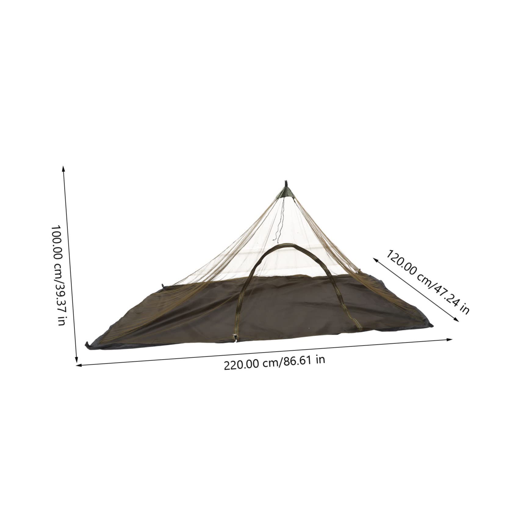 Luxshiny Tenda Zanzariera Portatile Singola Porta a Cerniera Verde