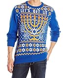 Hybrid Men's Let's Get LIT Sweater, Blue, Small