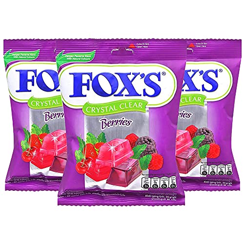 Image of Fox's Crystal Clear Berries Candy, 3.17 oz ℮ 90 g, 3 Pack