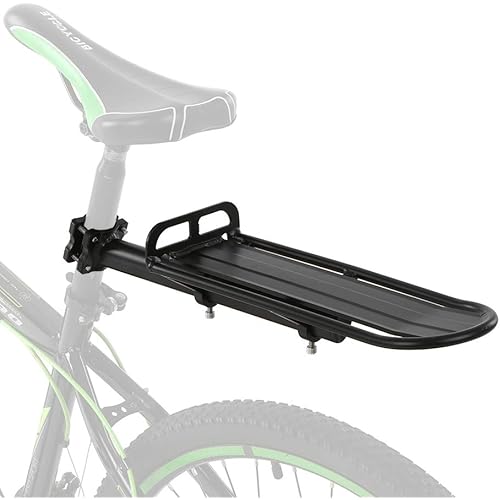 Lixada Rear Bike Rack Bicycle Cargo Rack Retractable Aluminum Alloy Bike Mount Cycle Bicycle Rear Seat Post Rack