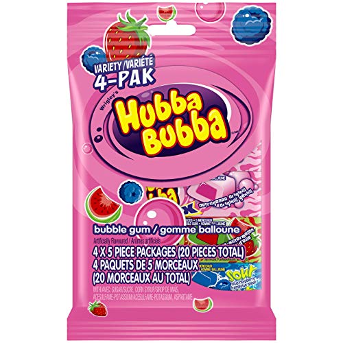 Hubba Bubba Bubblegum, Variety 4 PAK, {Imported from Canada} - SET OF 3