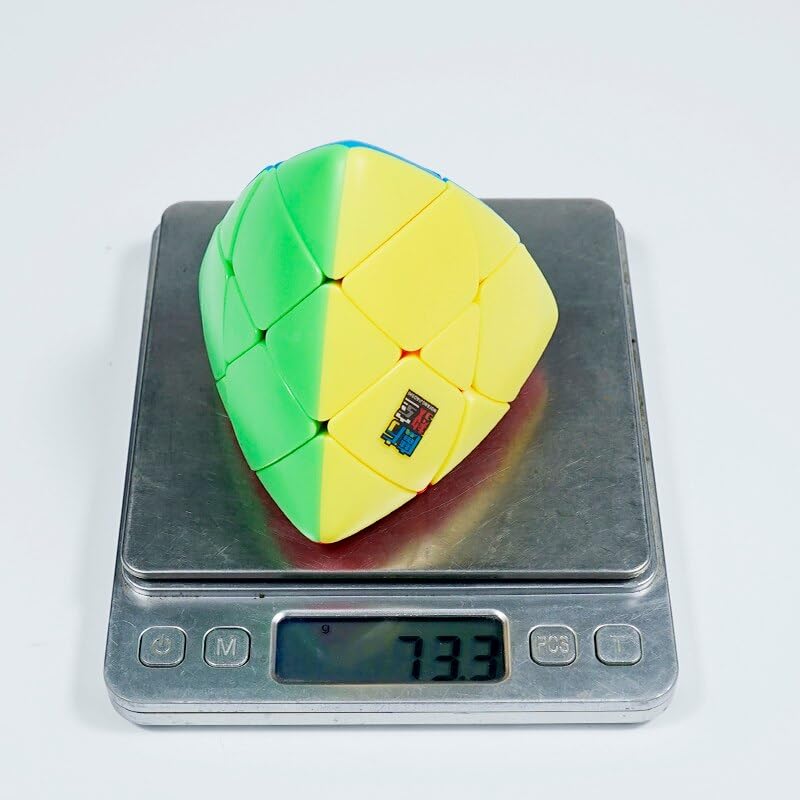 Image of HAWKISTER Kid Moyu Mfjs Meilong Mastermorphix Cube 3X3X3 Stickerless Pyramid Speed Cube Puzzle, Age 6 Years+