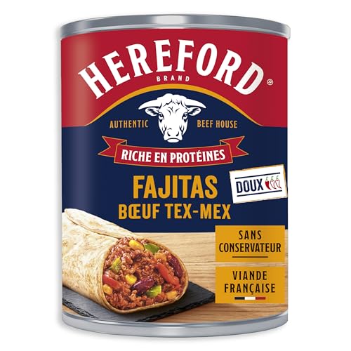Hereford - Fajitas Bœuf Tex-Mex 400 g – Préparation pour Tortillas – Bœuf, Légumes &...