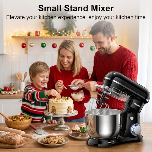Image of Honinst 4QT Electric Stand Mixer, 10-Speed Tilt-Head Compact Kitchen Mixer