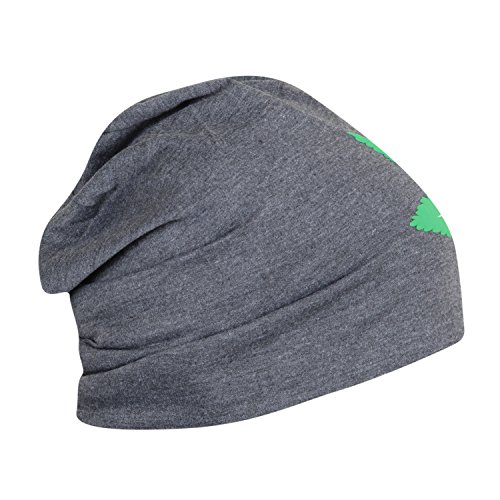 FabSeasons Charcoal Grey Cotton Slouchy Beanie and Skull Cap for Summer, Winter, Autumn & Spring Season, Can be Used as a Helmet Cap Too