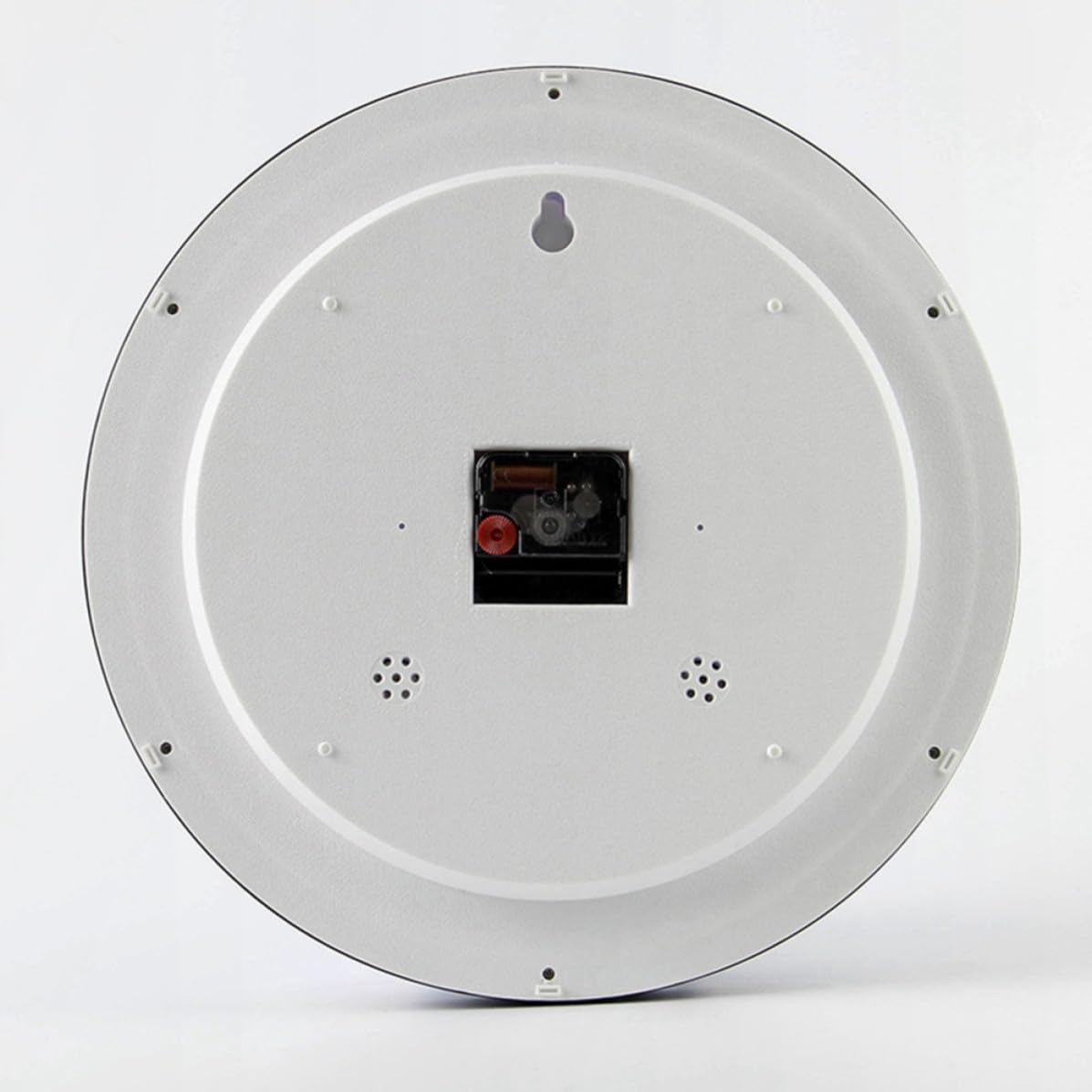 CRAFTHROU Reloj de Pared Silencioso Multifuncional con Termómetro y Higrómetro Diseño Moderno y Clásico para Sala Dormitorio u Oficina con Números Grandes y Fáciles de Leer